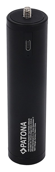 Power Bank Handgriff 6000mAh für Stativ und Selfiestick mit 1/4 Zoll Schraube und USB Ausgang