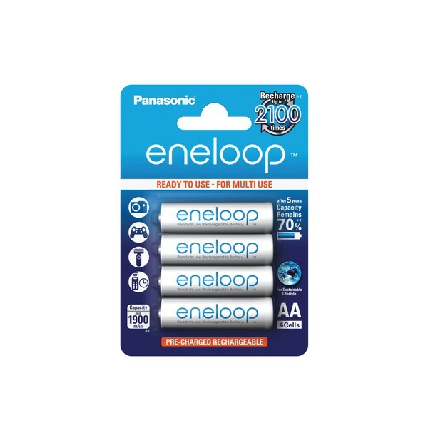 4x Panasonic eneloop Akkus f. Samsung Digimax A400