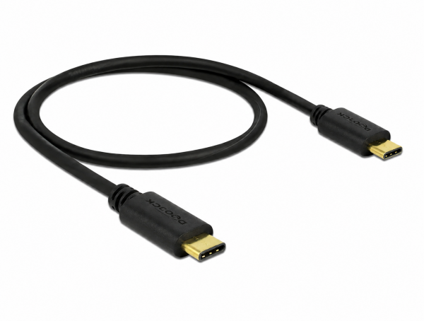 USB-C Ladekabel 0.5m vergoldet für TomTom VIA 62 EU