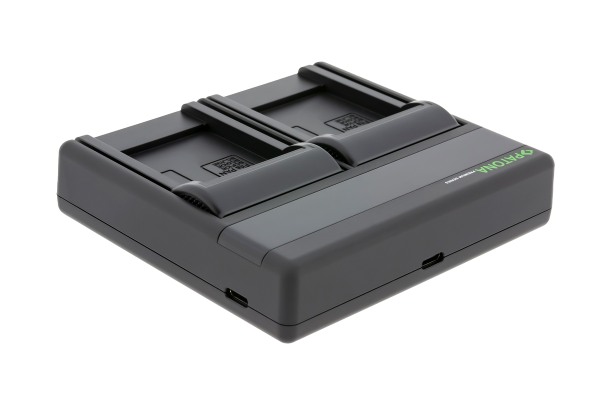 USB-C Dual Chargeur de batterie p. Panasonic Lumix DMC-FS6