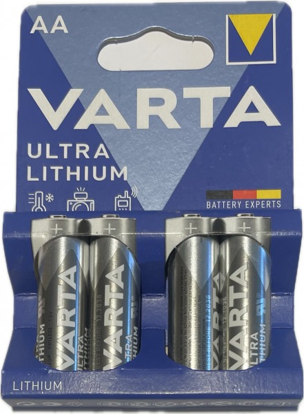 4x Varta Batterie Professional Lithium AA f. Panasonic Lumix DMC-LS85