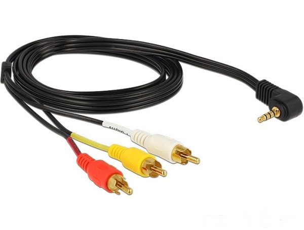 A/V Kabel vergoldet abgewinkelt f. JVC GR-DVP3