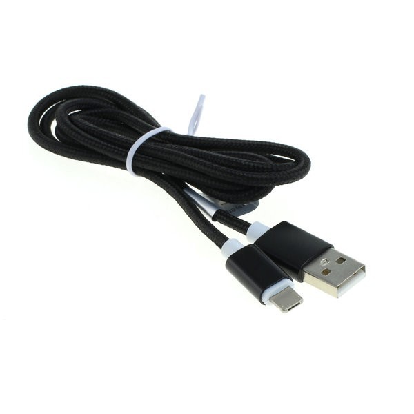 Datenkabel 2in1 - iPhone / Micro-USB - Nylonmantel - 1,0m silber